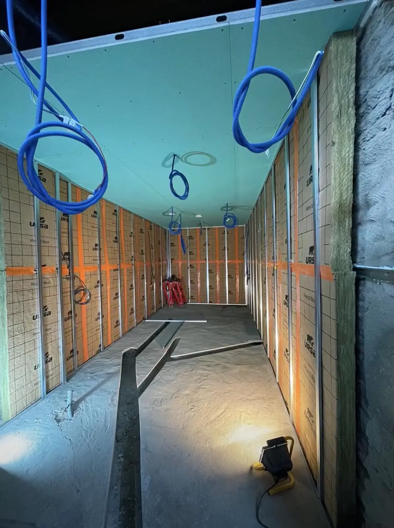 pose cloison plafond piece humide renovation complete