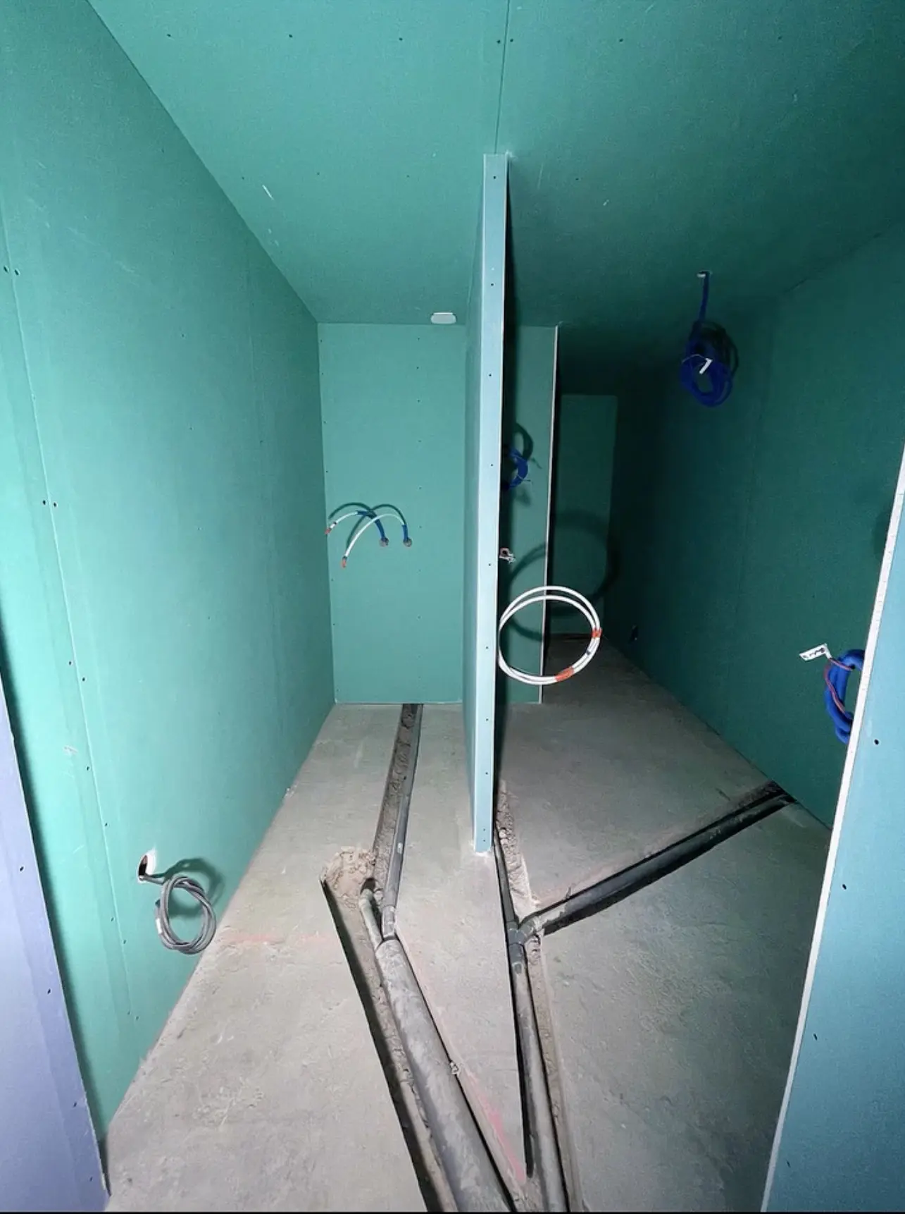 pose cloisons salle ce bain 17