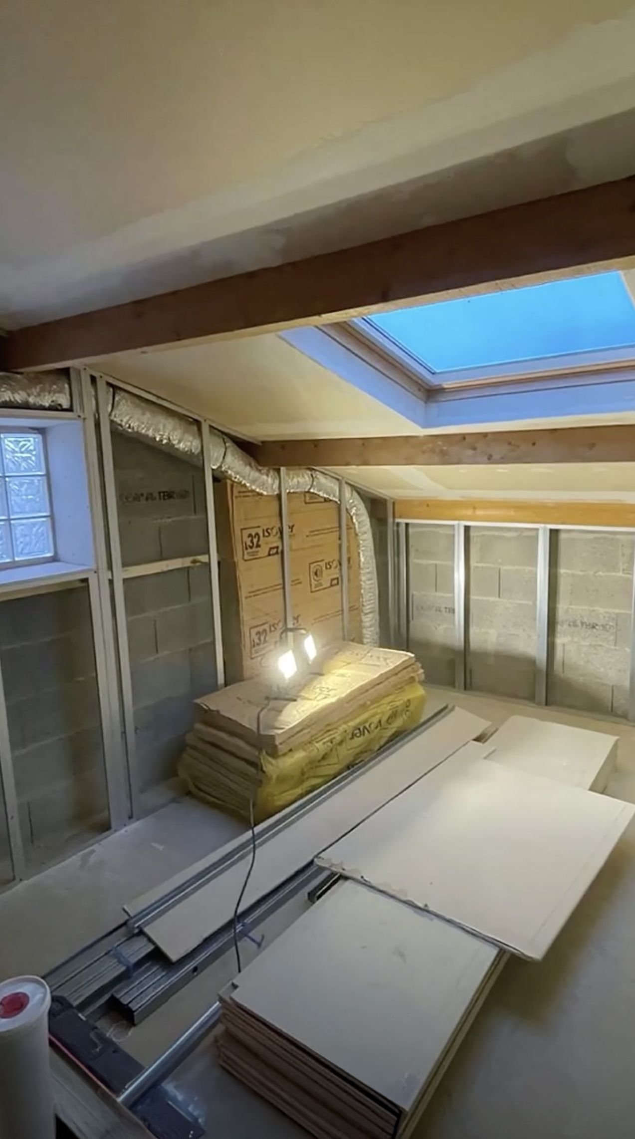 pose rail cloison isolation combles amenages charente maritime 17